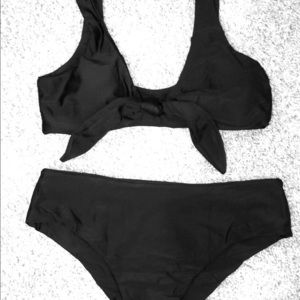 NWT Black Shein 2 piece Bathing Suit